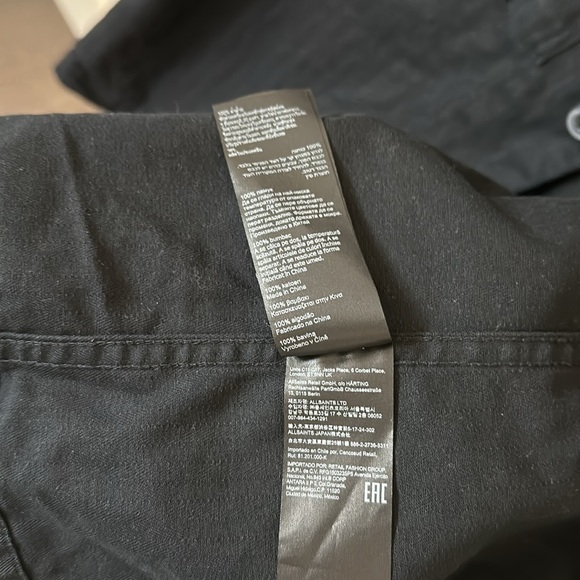 All Saints black Recon LS Shirt sz M - Picture 7 of 9